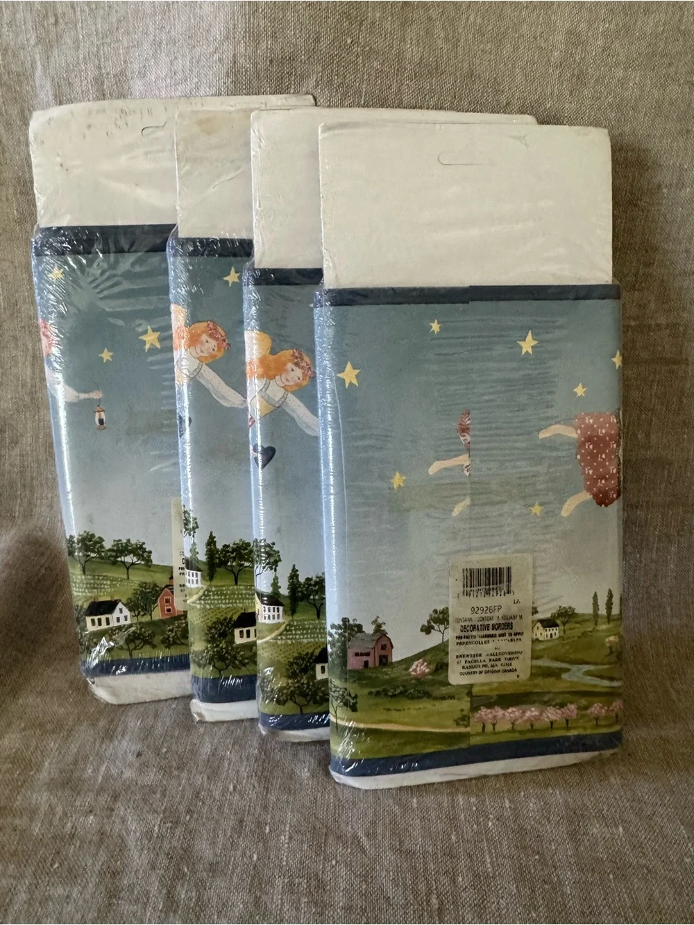 wallpaper border Angels Country Primitive 20 yards